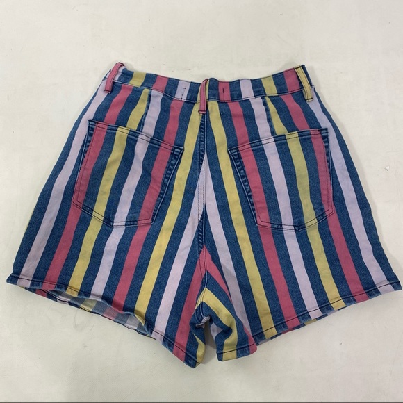 3x1 Anthropologie Dustin Striped Demin Shorts - Picture 6 of 10